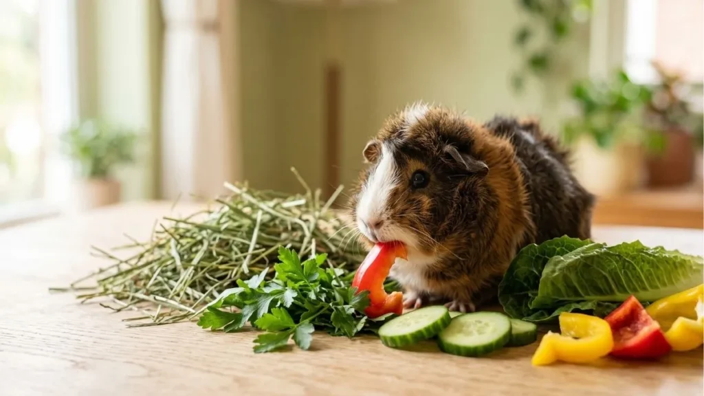Liste des fruits et légumes pour cochon d'Inde